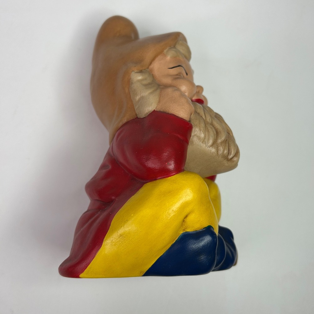 Cute Sitting Gnome Figurine Garden Yard Art Decoration Whimsical - Picture 6 of 11